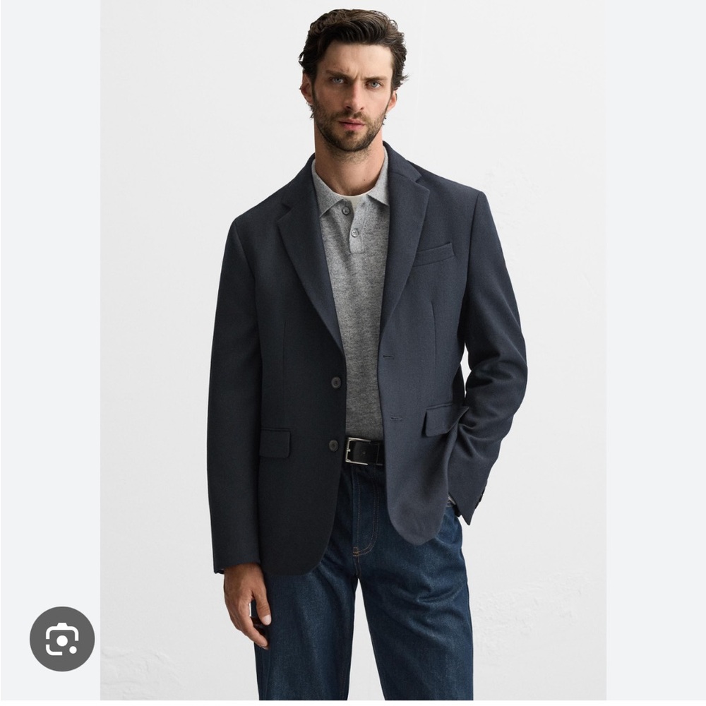 Zara Man NWT navy suit jacket 6792/865